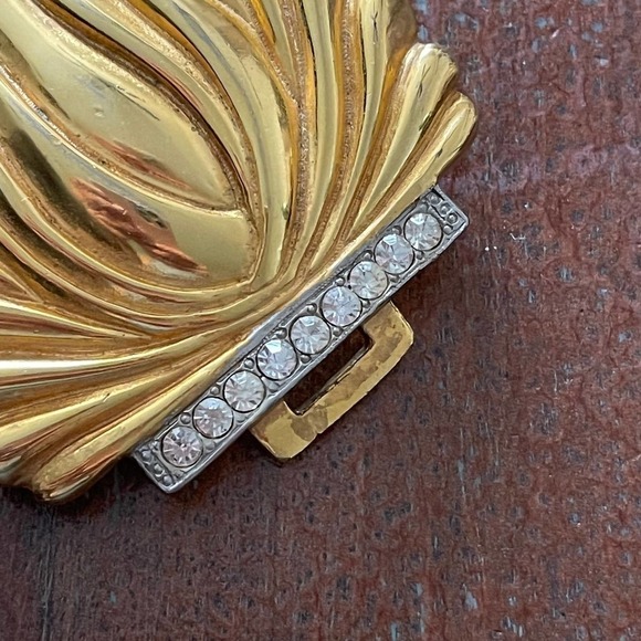 Accessocraft NYC Vintage 80s Golden Belt Buckle 6 x 3" - Picture 5 of 8